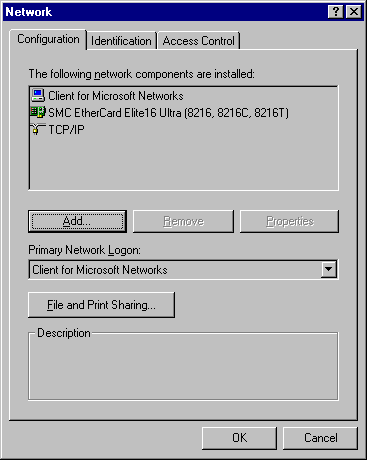 Network Dialog Box Image